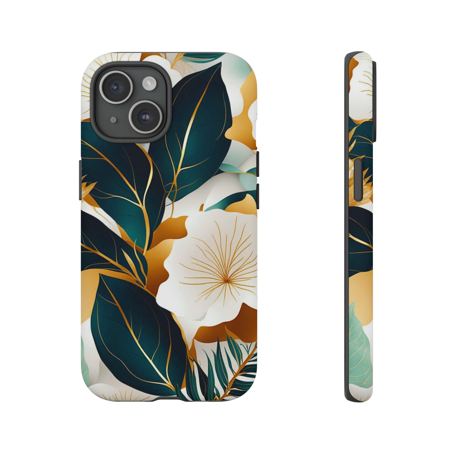 White Flowers Art Tough Case