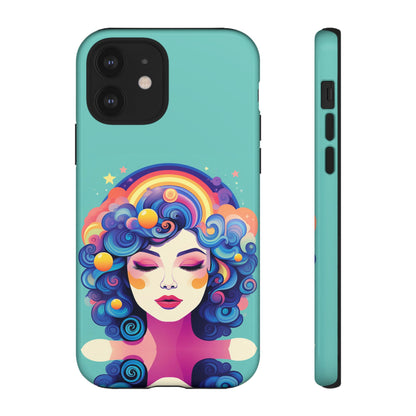 Blue Calm Lady Tough Case