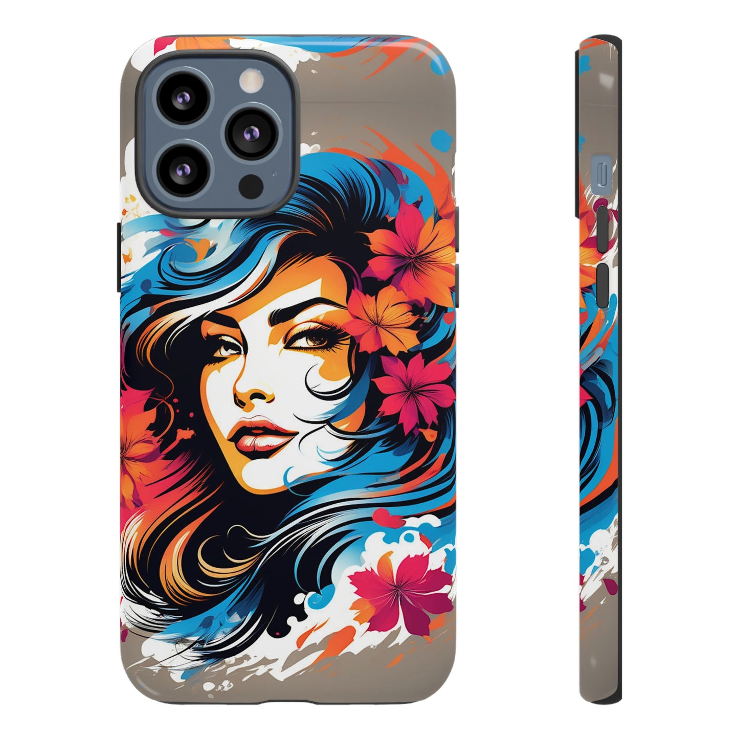 Lady Flower Mural Tough Case