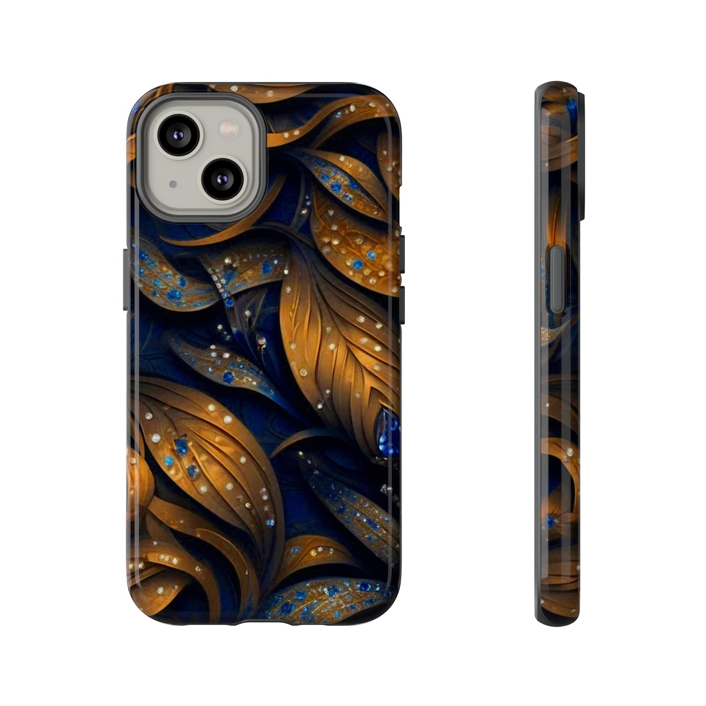 Golden Leaf Pattern Tough Case