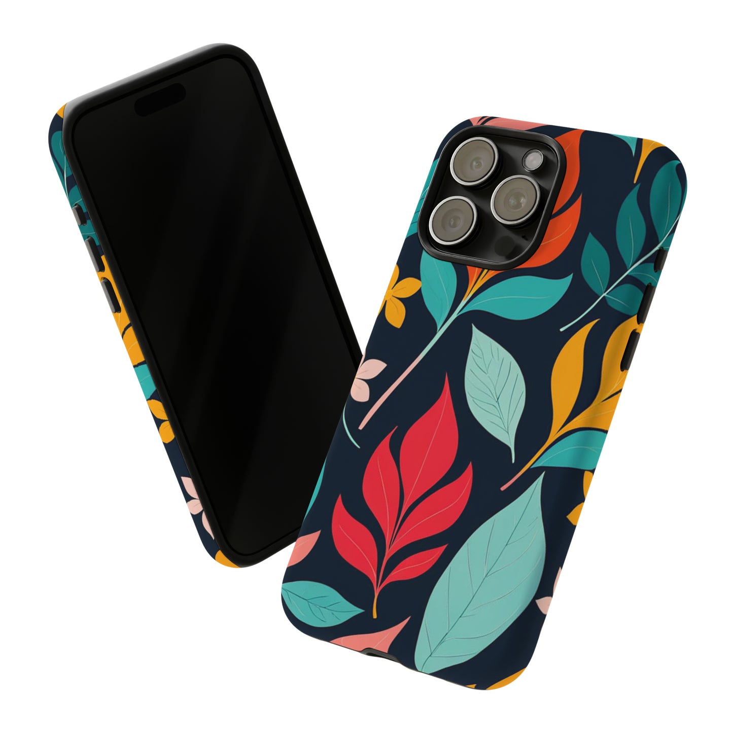 Red Leaf Design Pattern Tough Case