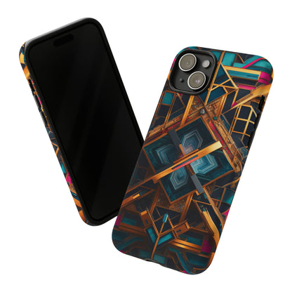 Abstract Tesseract Tough Case