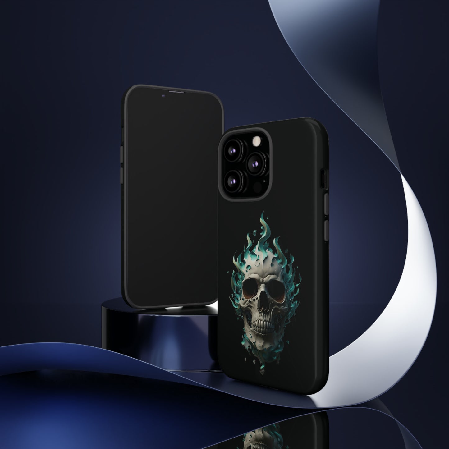 Flaming Skull Tough Case