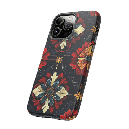 Red  flower Design Pattern Tough Case