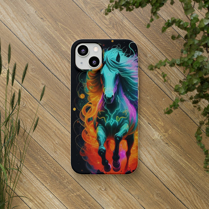 Psychedelic Horse Biodegradable Case