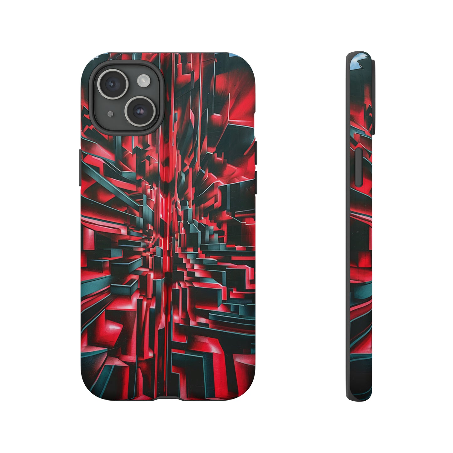 Red Illusion Art  Pattern Tough Case