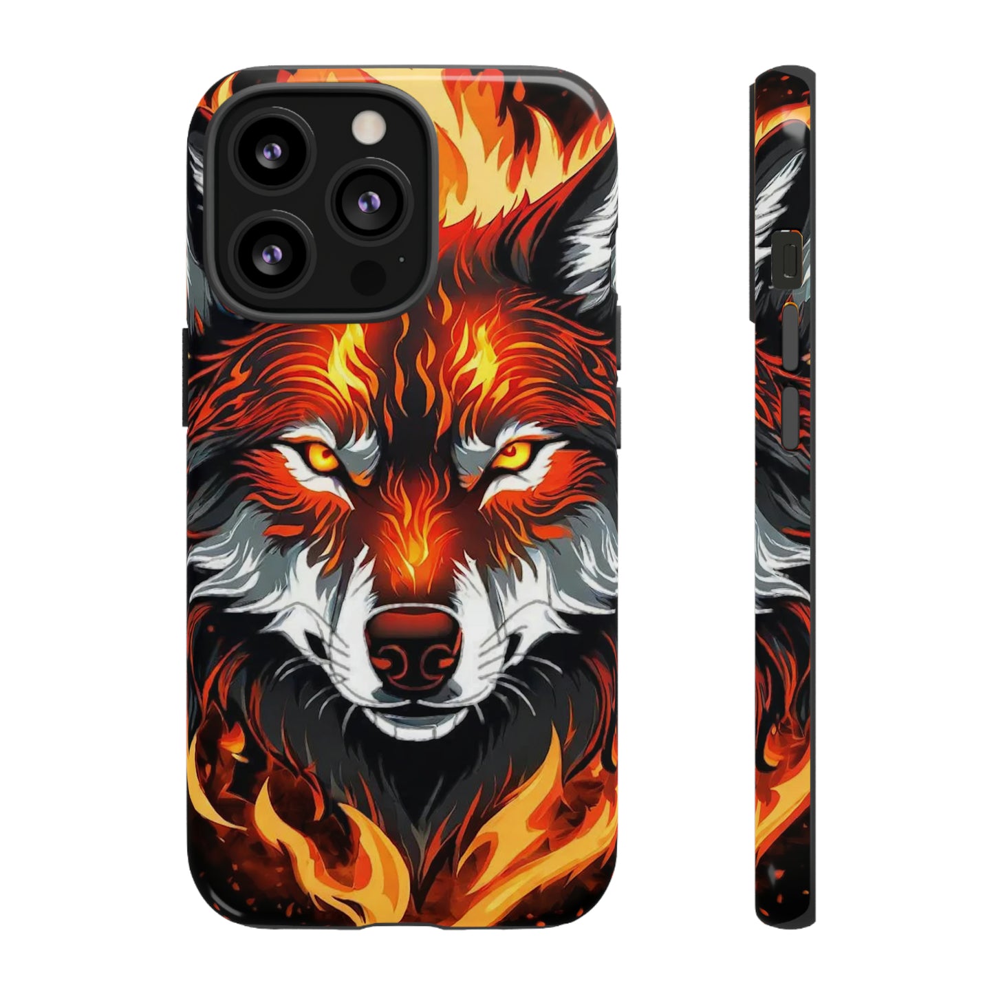 Fiery Wolf Tough Case