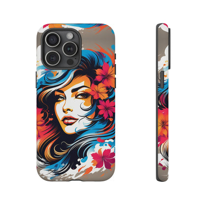 Lady Flower Mural Tough Case