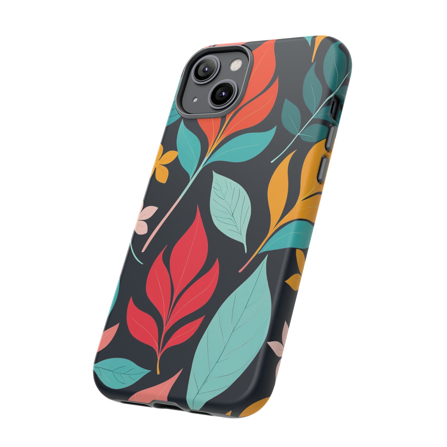 Red Leaf Design Pattern Tough Case