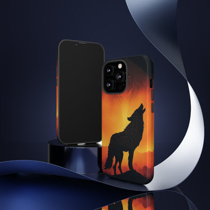 Wolf silhouette Tough Case