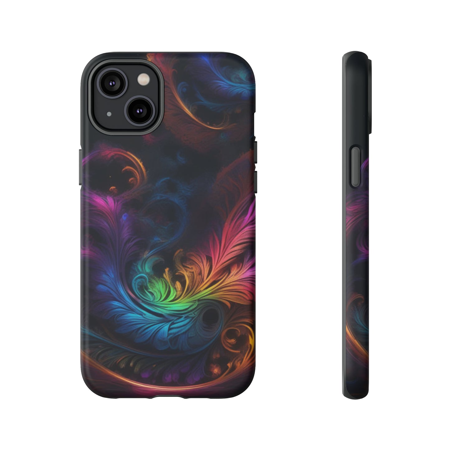 Dark Feather Pattern Tough Case