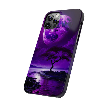 Violet Moon Slim Phone Case - Colorwink