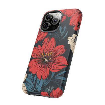 Red Dandelion  Art Design Pattern Tough Case