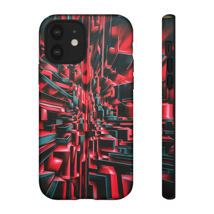 Red Illusion Art  Pattern Tough Case