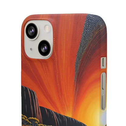 Orange landscape Snap Case - Colorwink