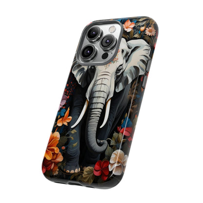 Elephant Face Flower Art  Tough Case