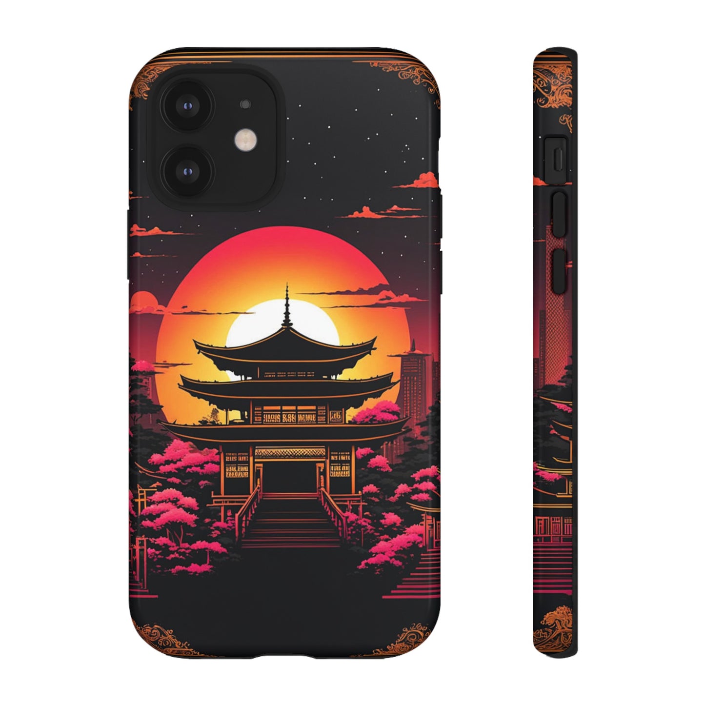 Sunset behind Pagoda Tough Case