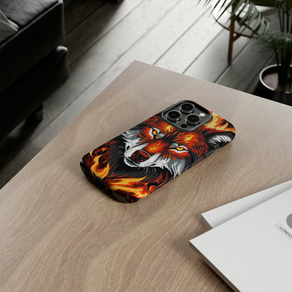 Fiery Wolf Tough Case