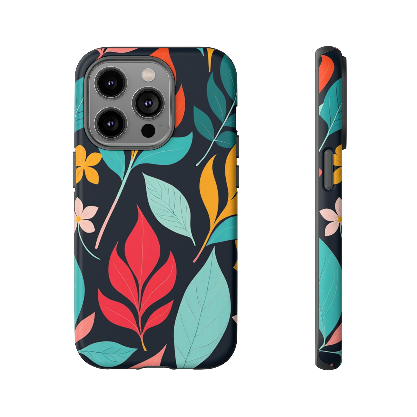 Red Leaf Design Pattern Tough Case