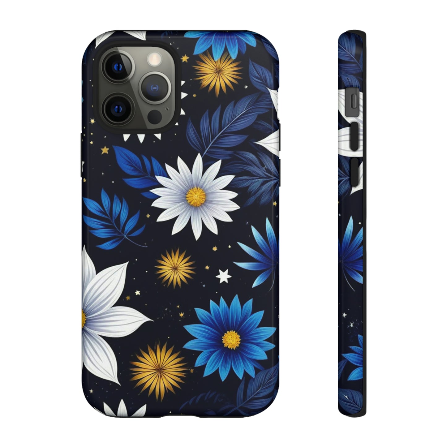 Blue Leaf Pattern Tough Case