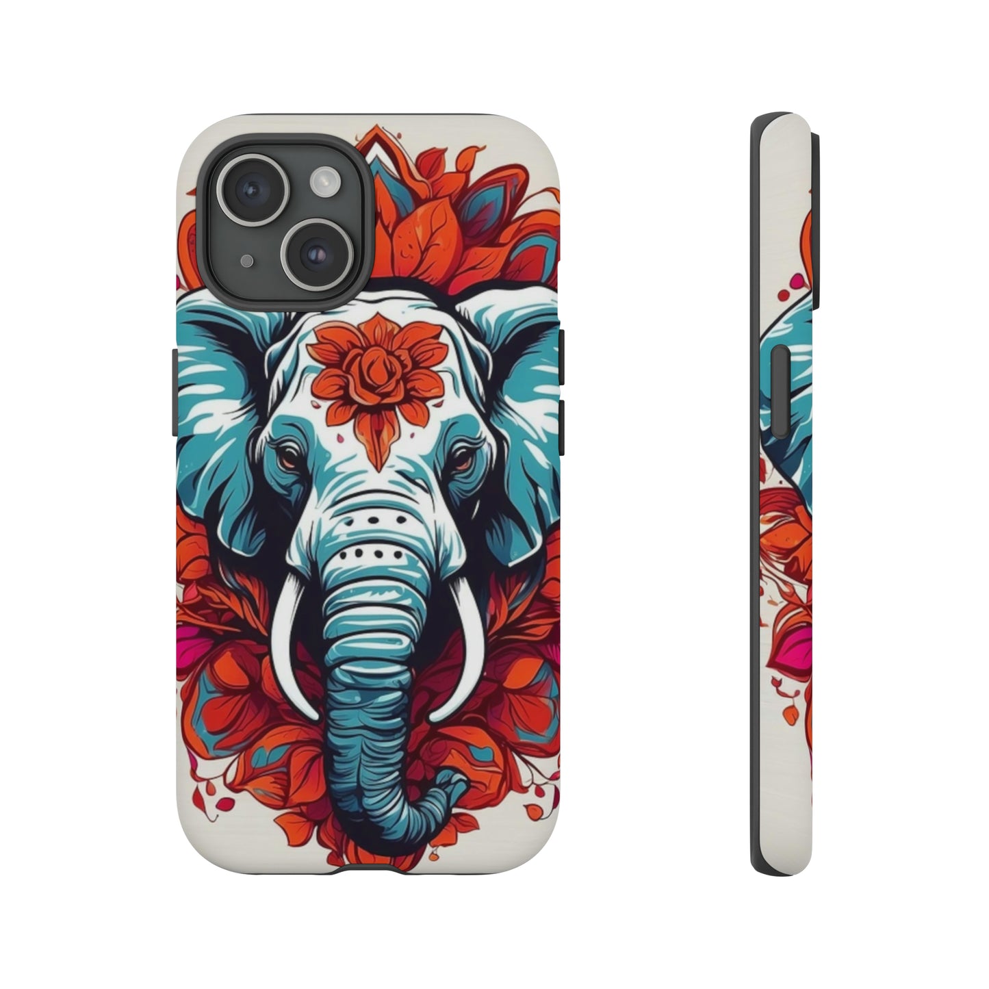 Floral Elephant Tough Case