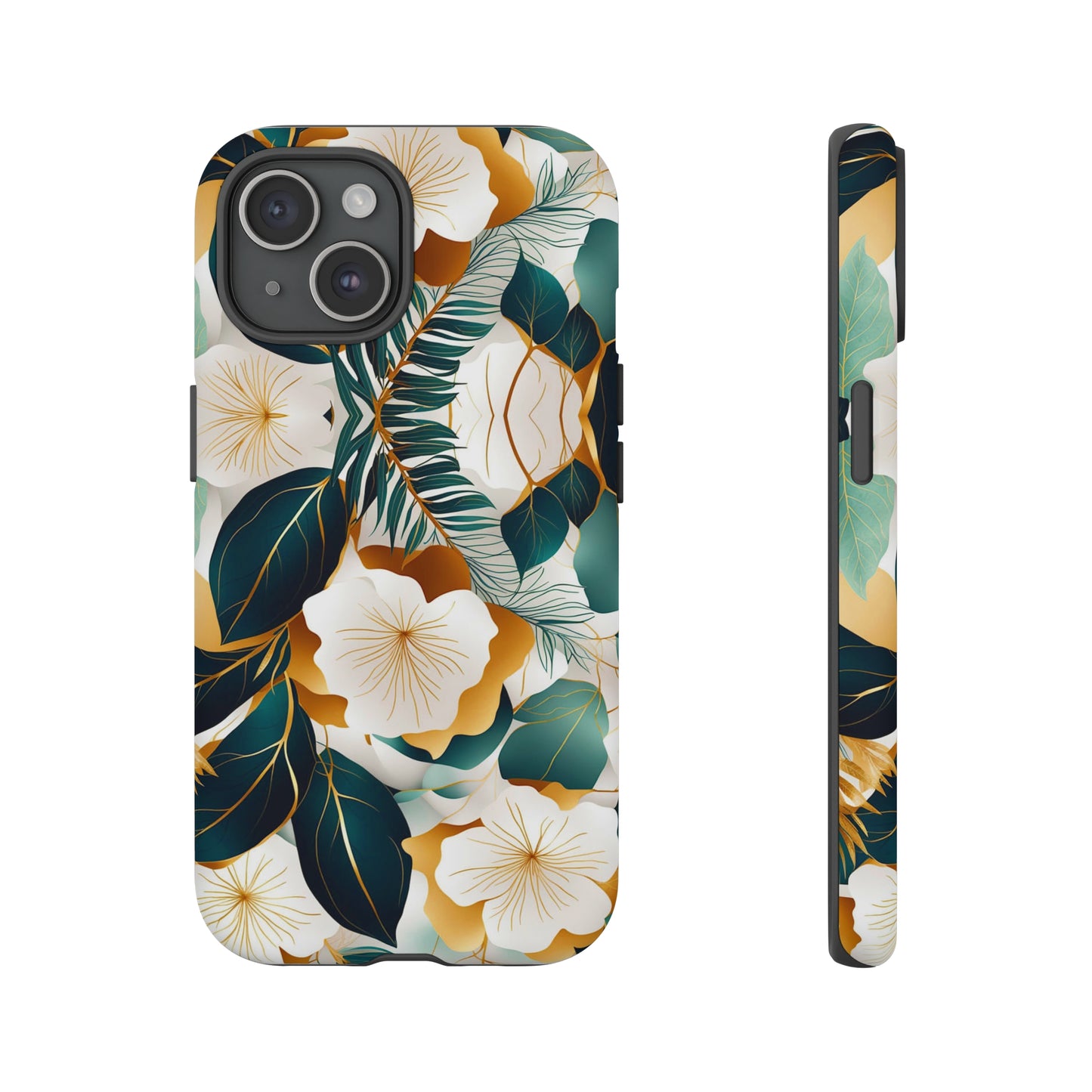 White Flowers Tough Case