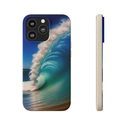 Deep Blue Wave Biodegradable Case