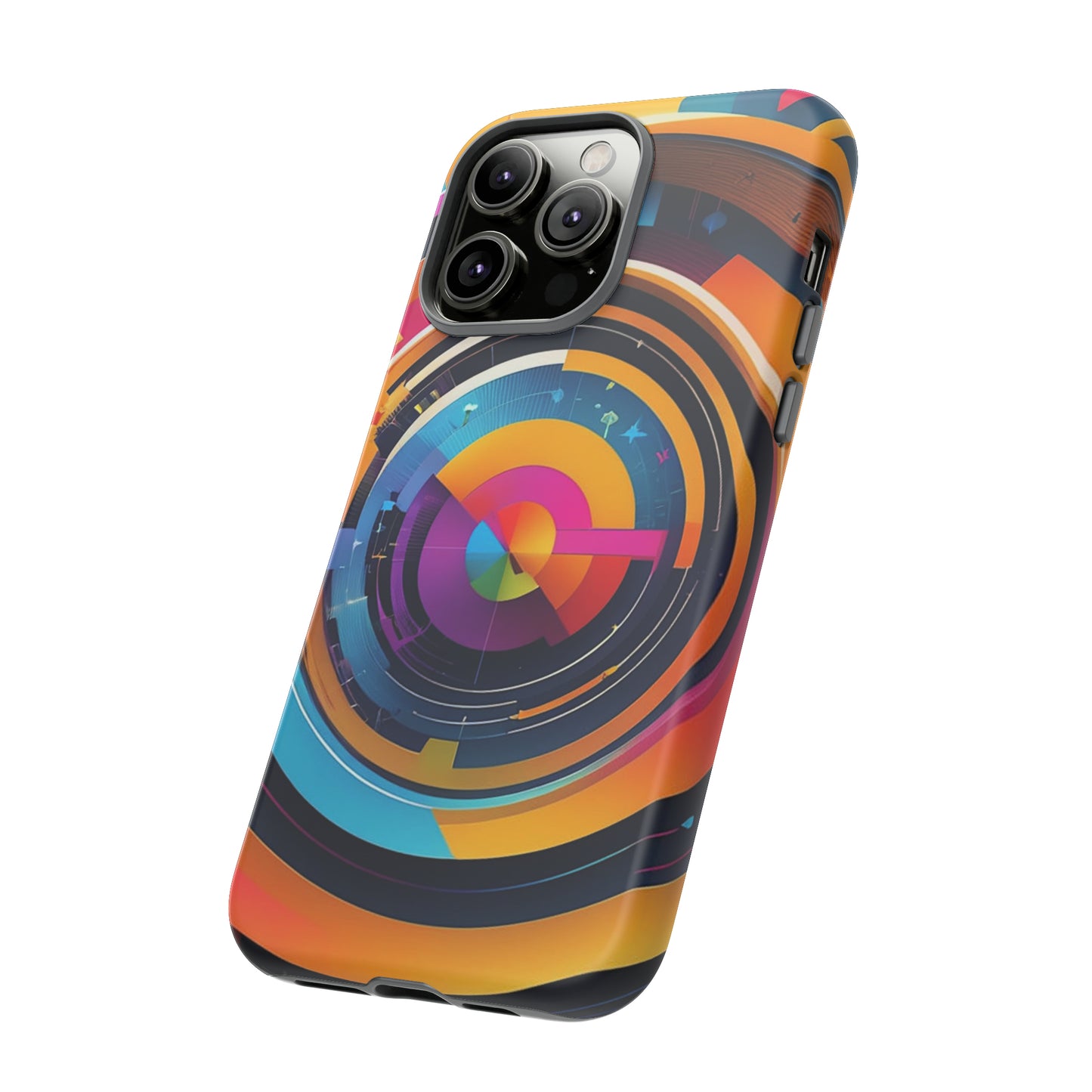 Circular Abstract Tough Case - Colorwink