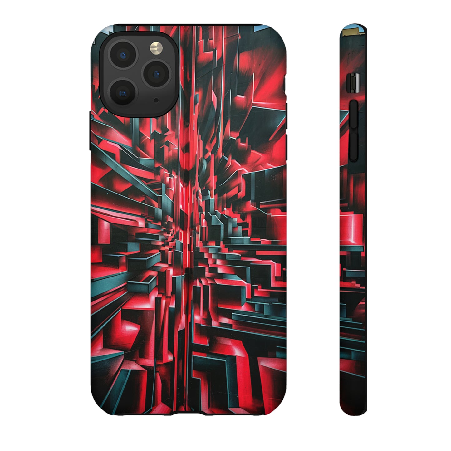 Red Illusion Art  Pattern Tough Case