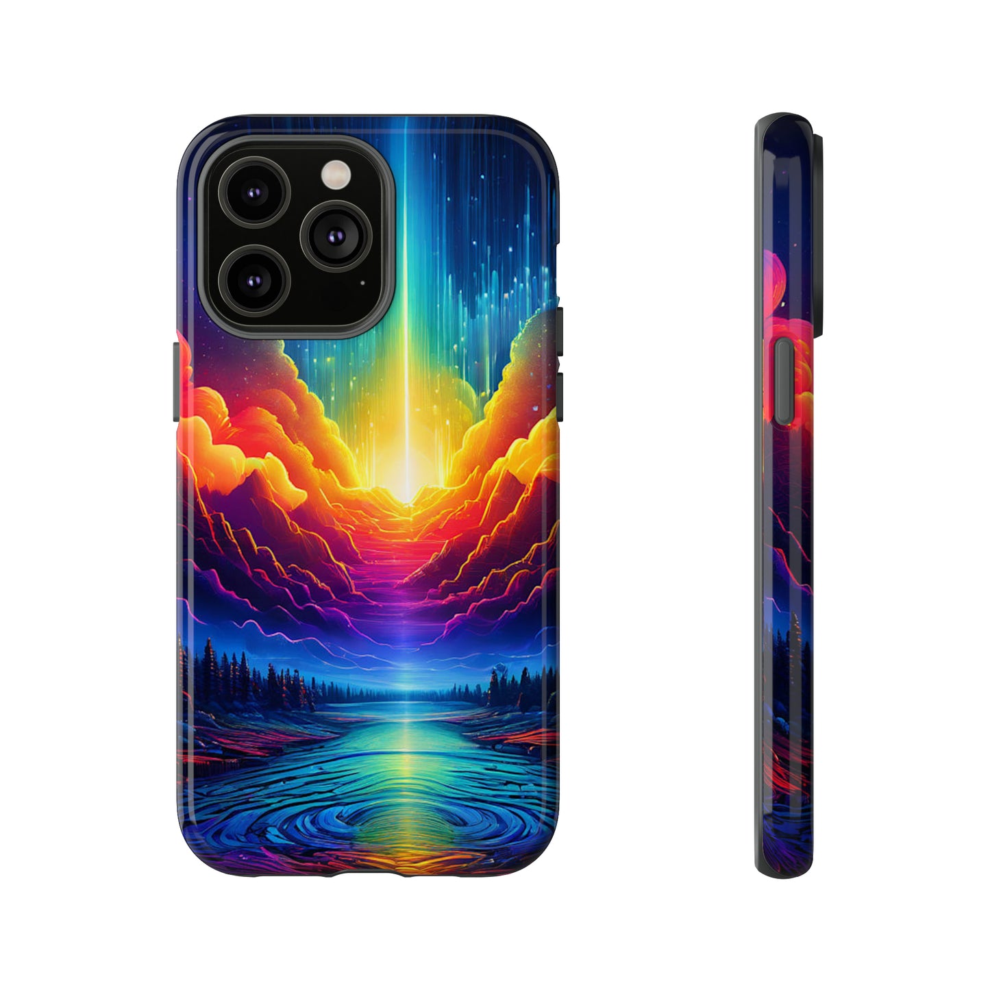 Rainbow Clouds Tough Case