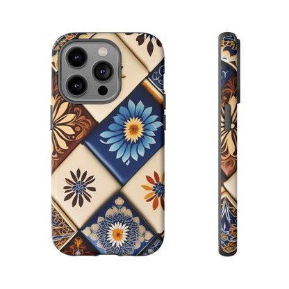 Floral Tiles Tough Case