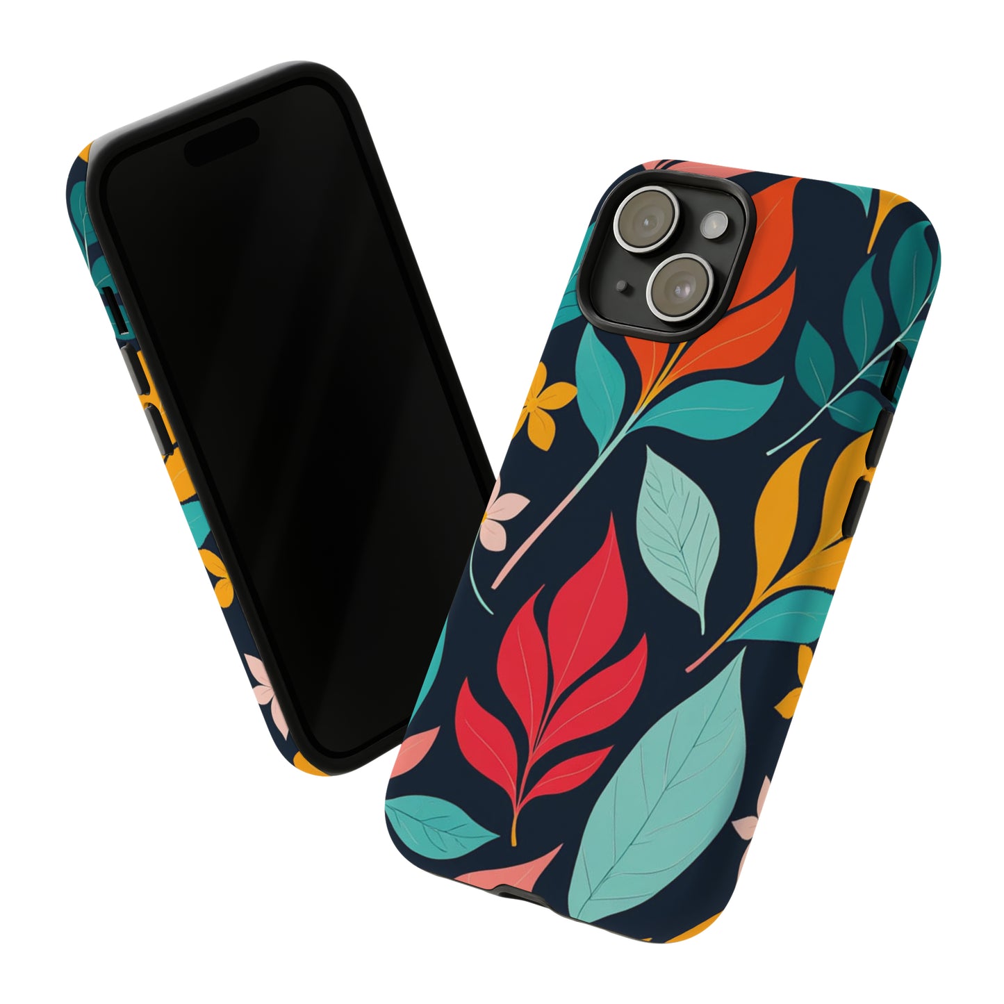 Red Leaf Design Pattern Tough Case