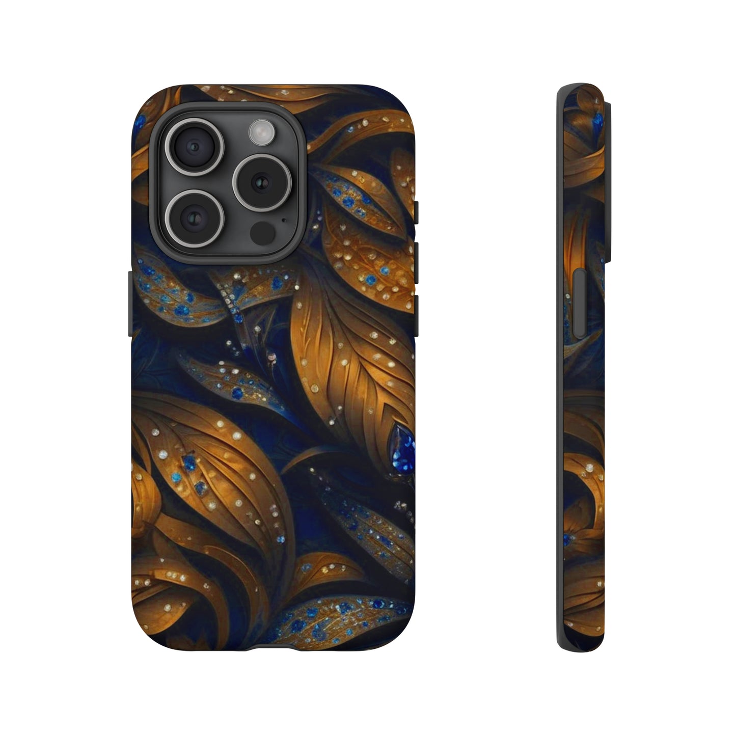 Golden Leaf Pattern Tough Case