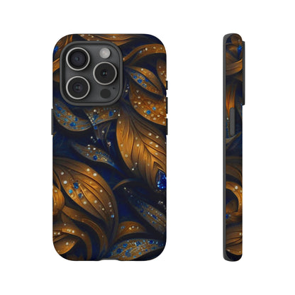 Golden Leaf Pattern Tough Case