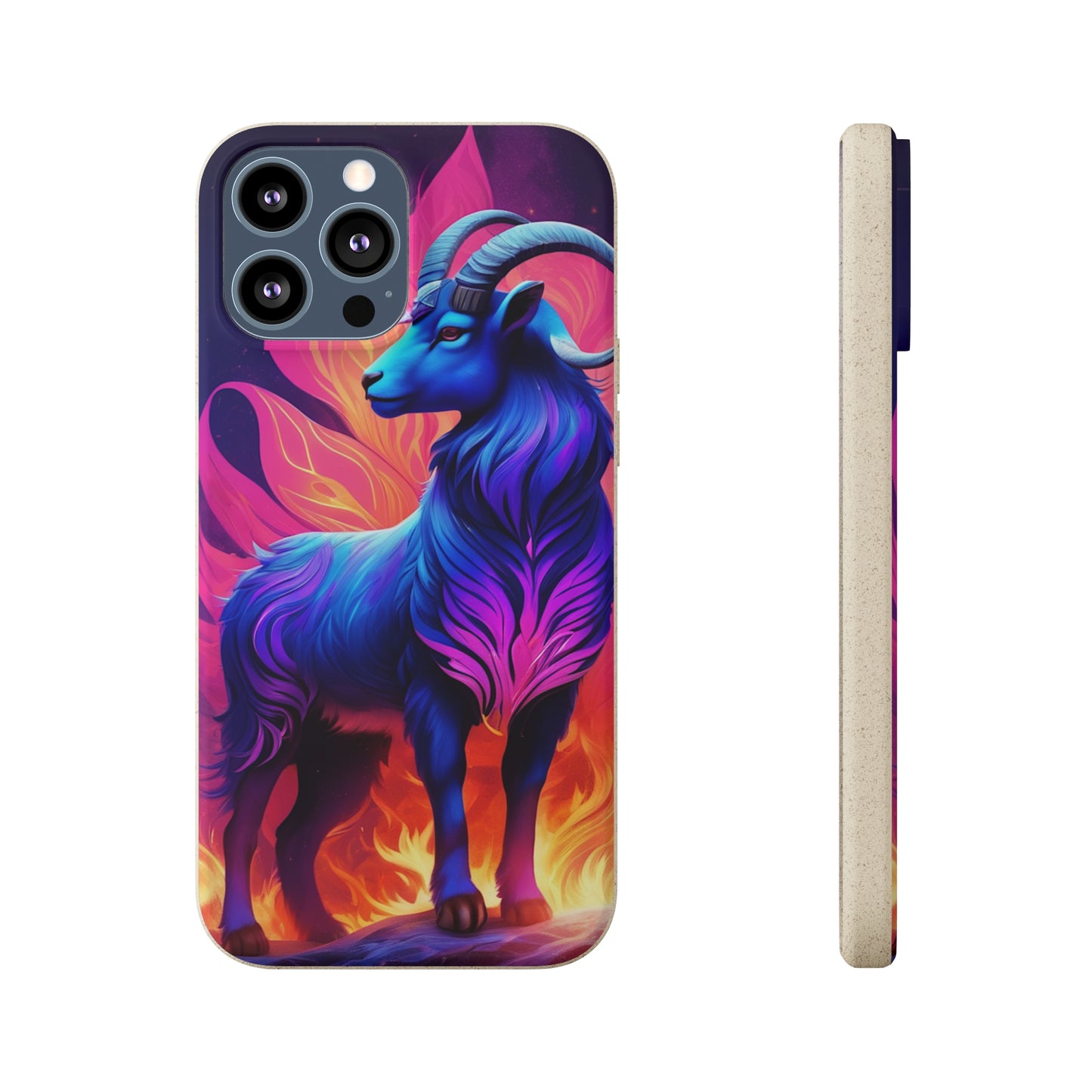 Pink Peculiar Goat Biodegradable Case