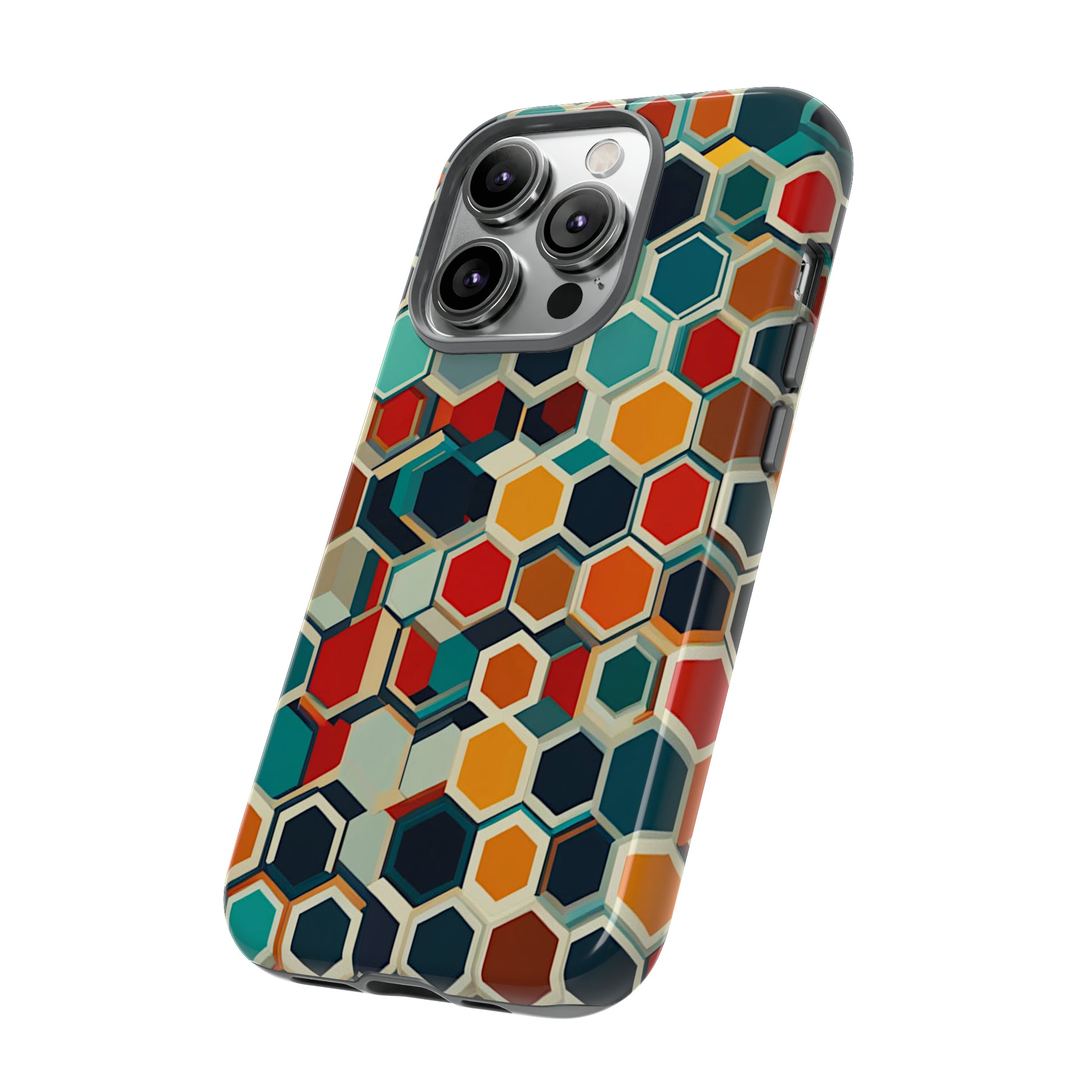 Colorful Honeycomb Tough Case - Colorwink