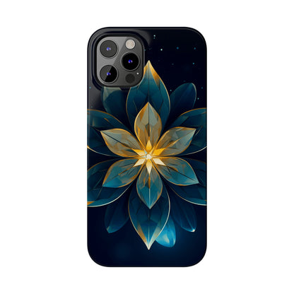 Geometric Flower Design Slim Phone Case - Colorwink