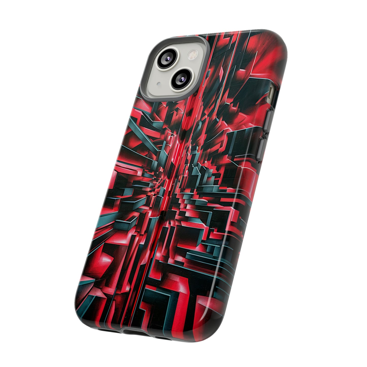 Red Illusion Art  Pattern Tough Case