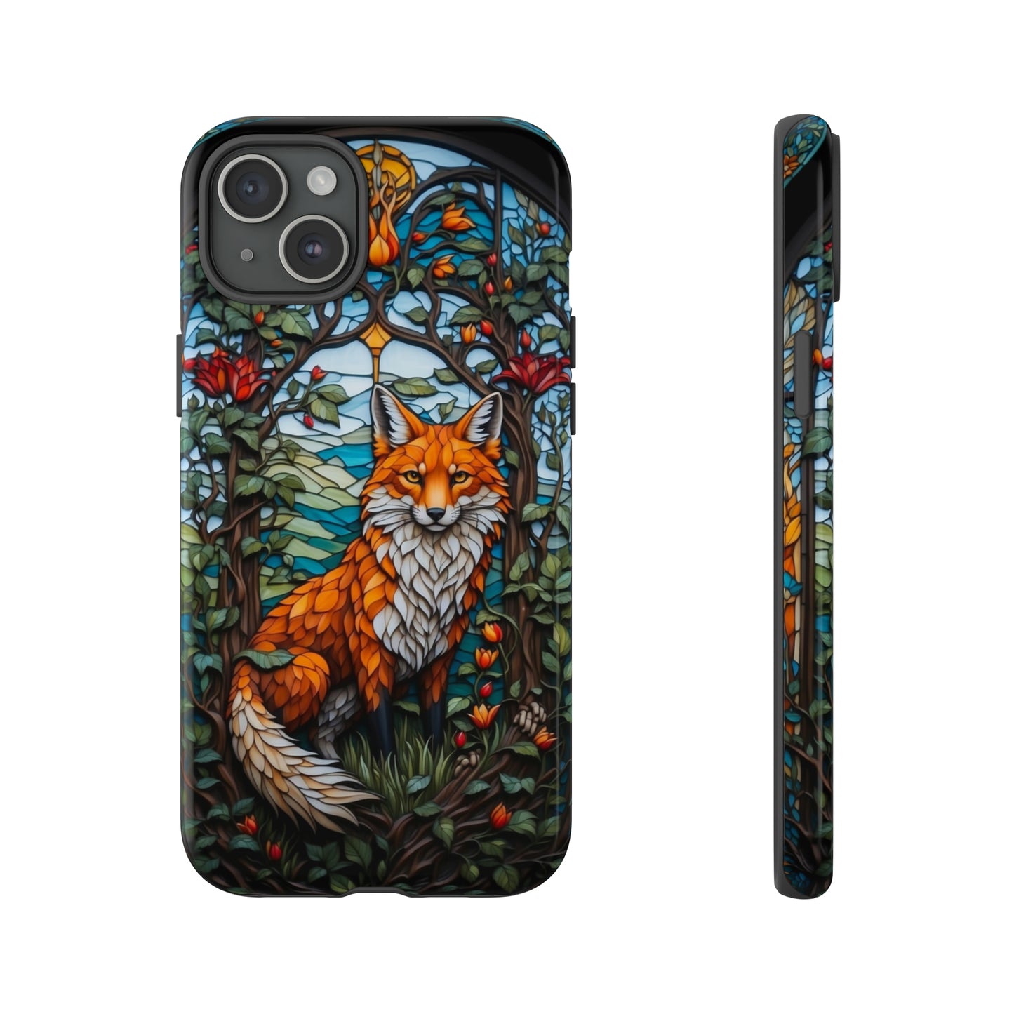 Stained Glass Art of a Fox Tough Case