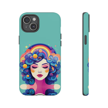 Blue Calm Lady Tough Case