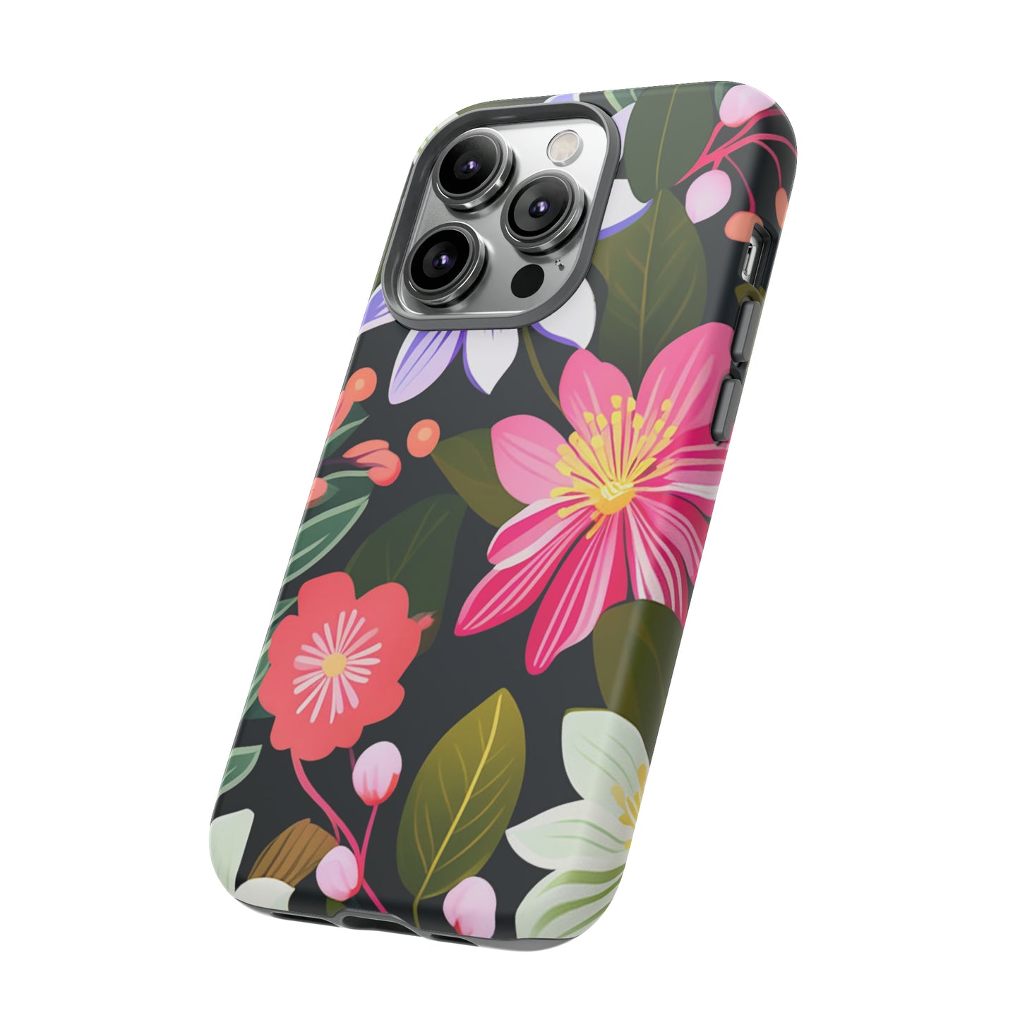 Pink Flower Pattern Tough Case