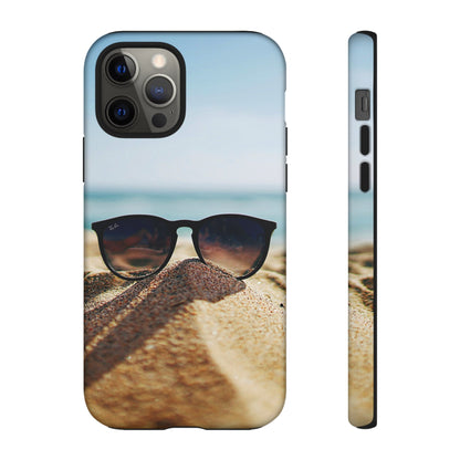 Sunglass on Beach Tough Case