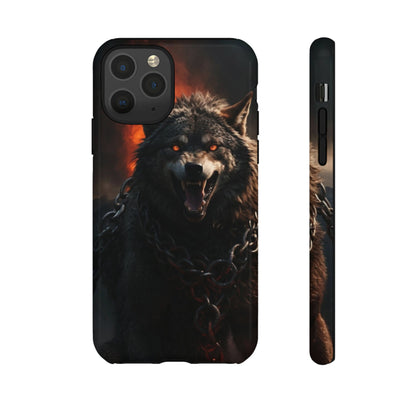 Wolf chained Tough Case