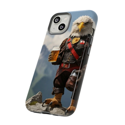 Eagle holding by a beer Tough Case