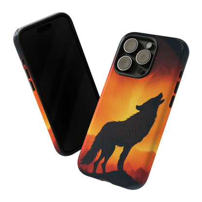 Wolf silhouette Tough Case