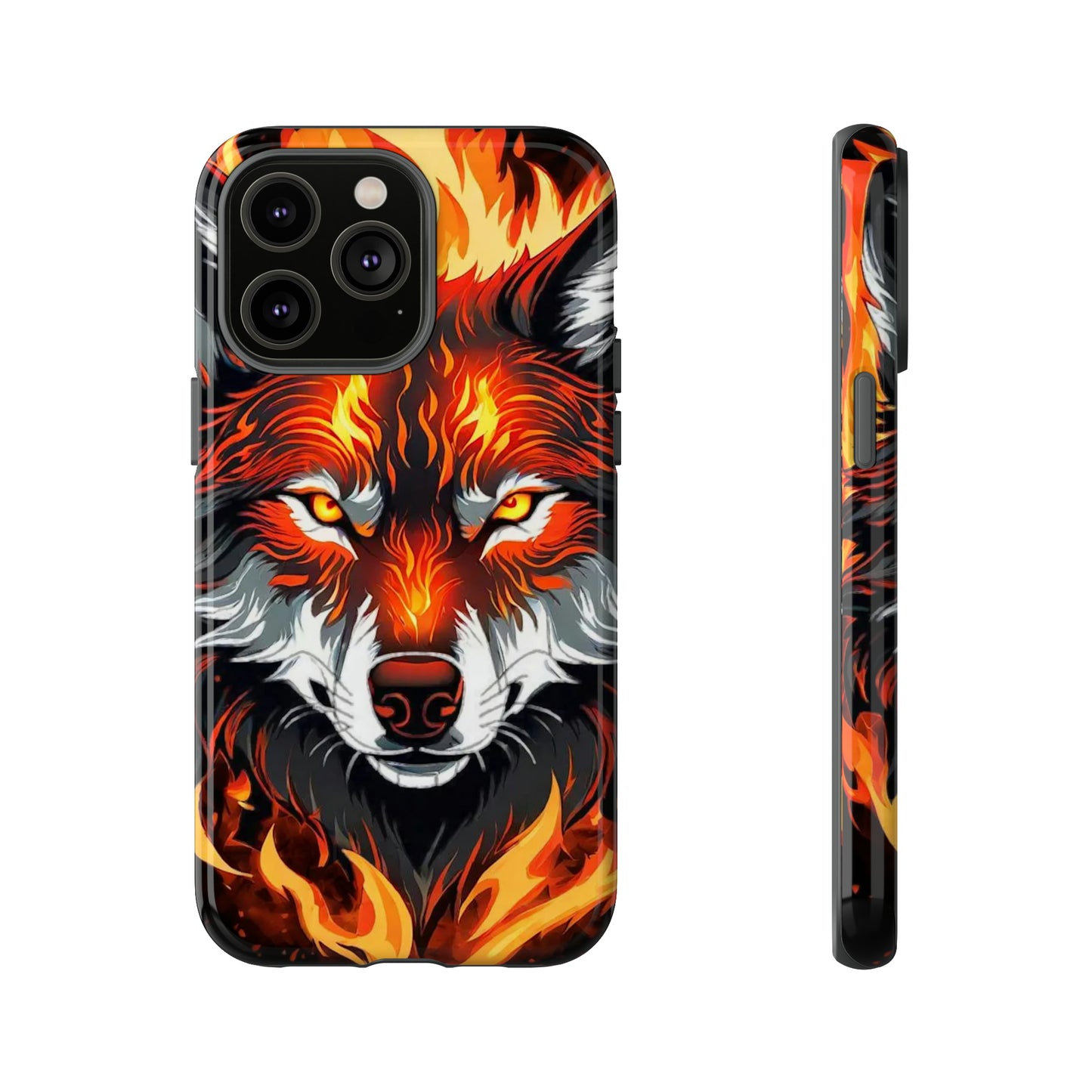 Fiery Wolf Tough Case