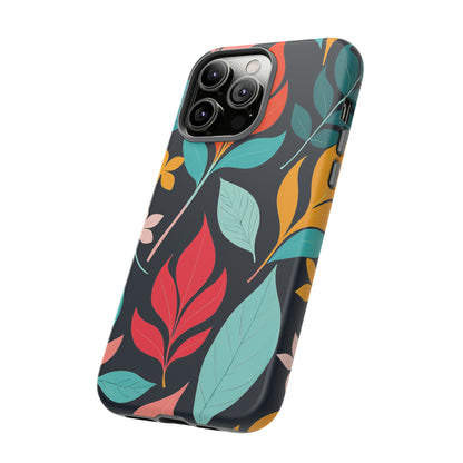 Red Leaf Design Pattern Tough Case