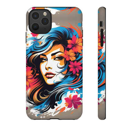 Lady Flower Mural Tough Case