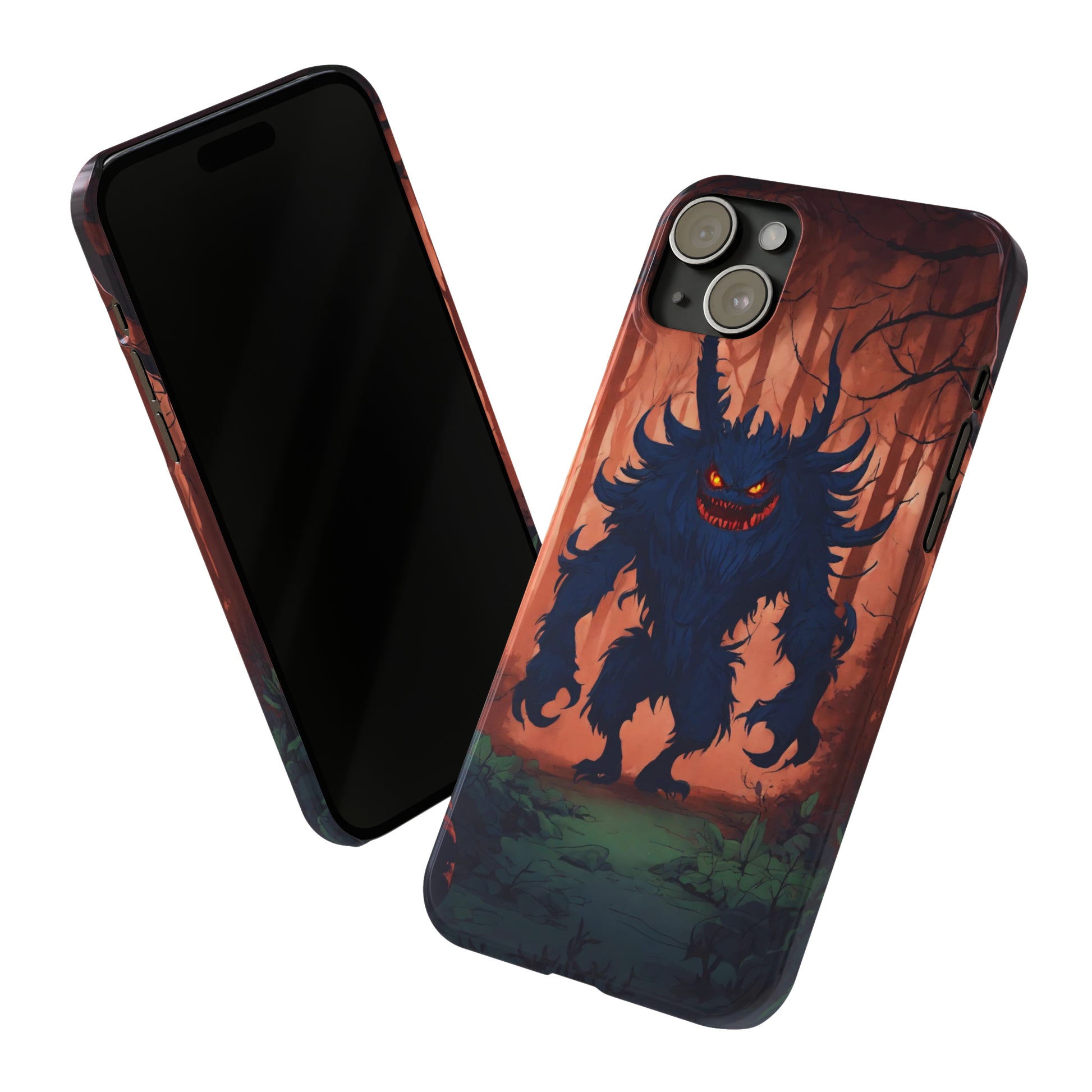 Terrifying Monster Slim Phone Case - Colorwink