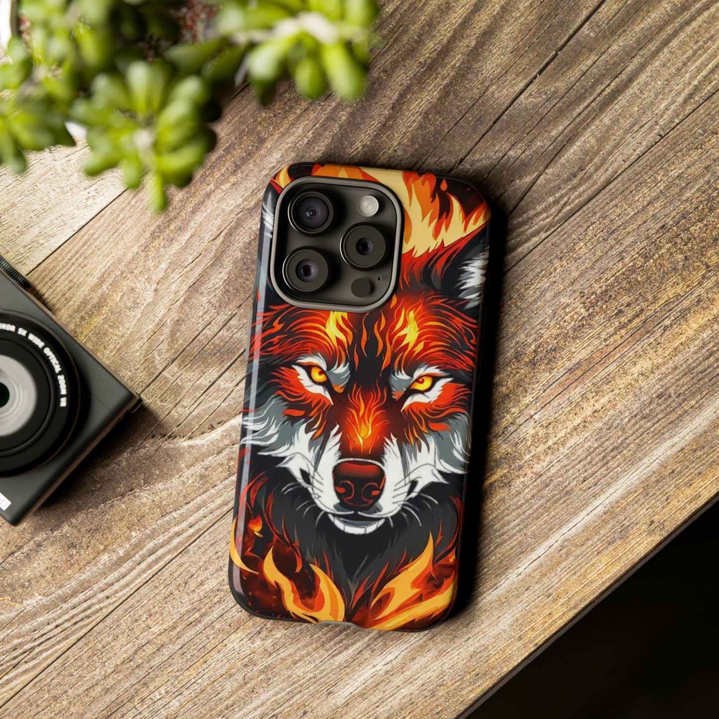 Fiery Wolf Tough Case